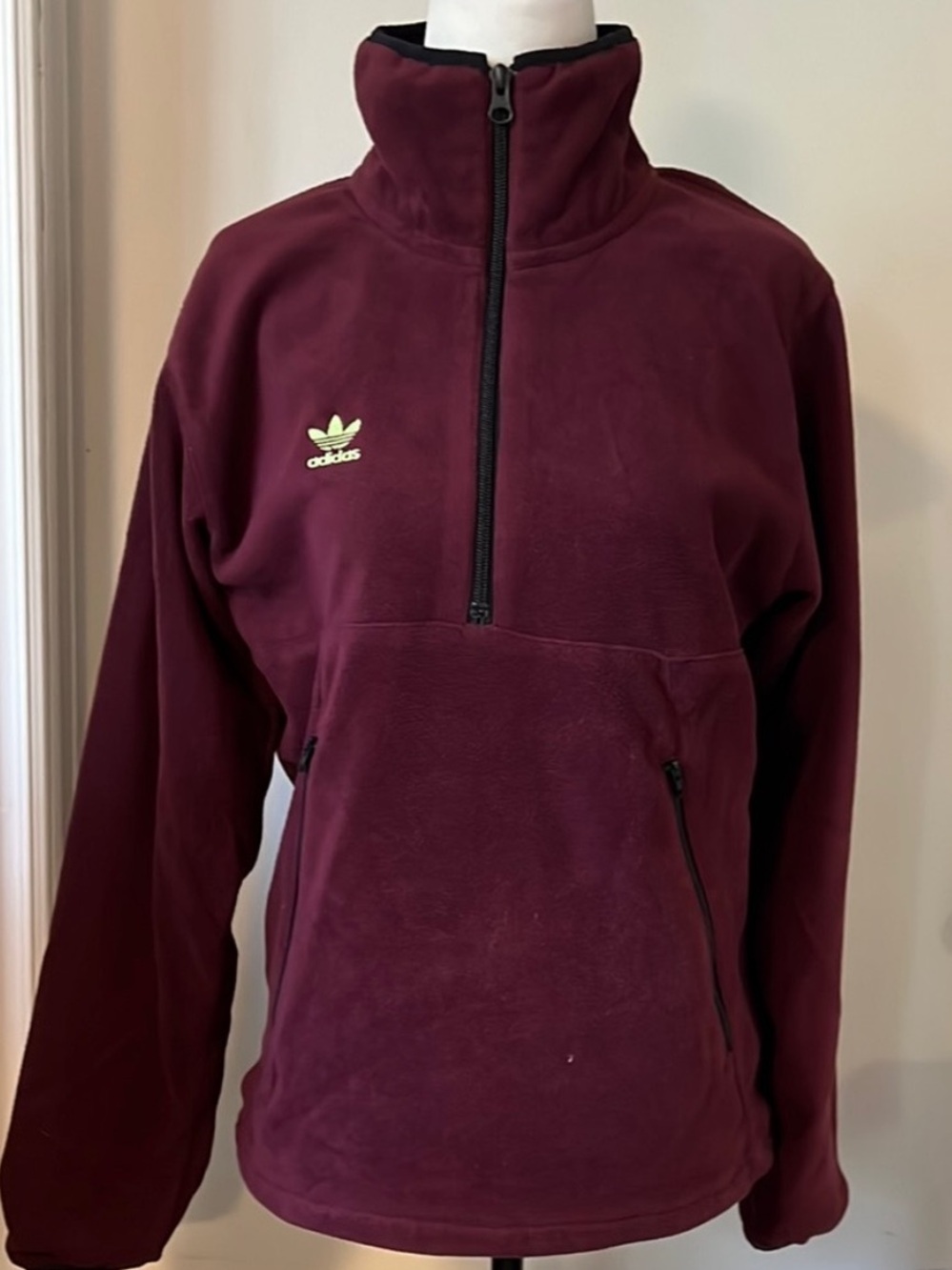 Adidas • Women’s XS • Deep Purple • Fleece Quarter Zip Sweater • High Neck